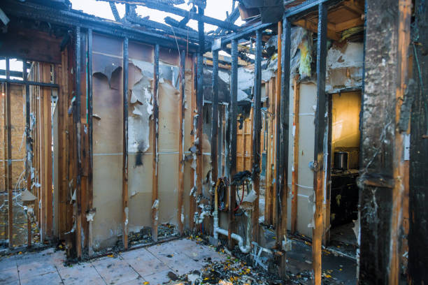Professional Fire Damage Assessment technician working in Vergennes, VT